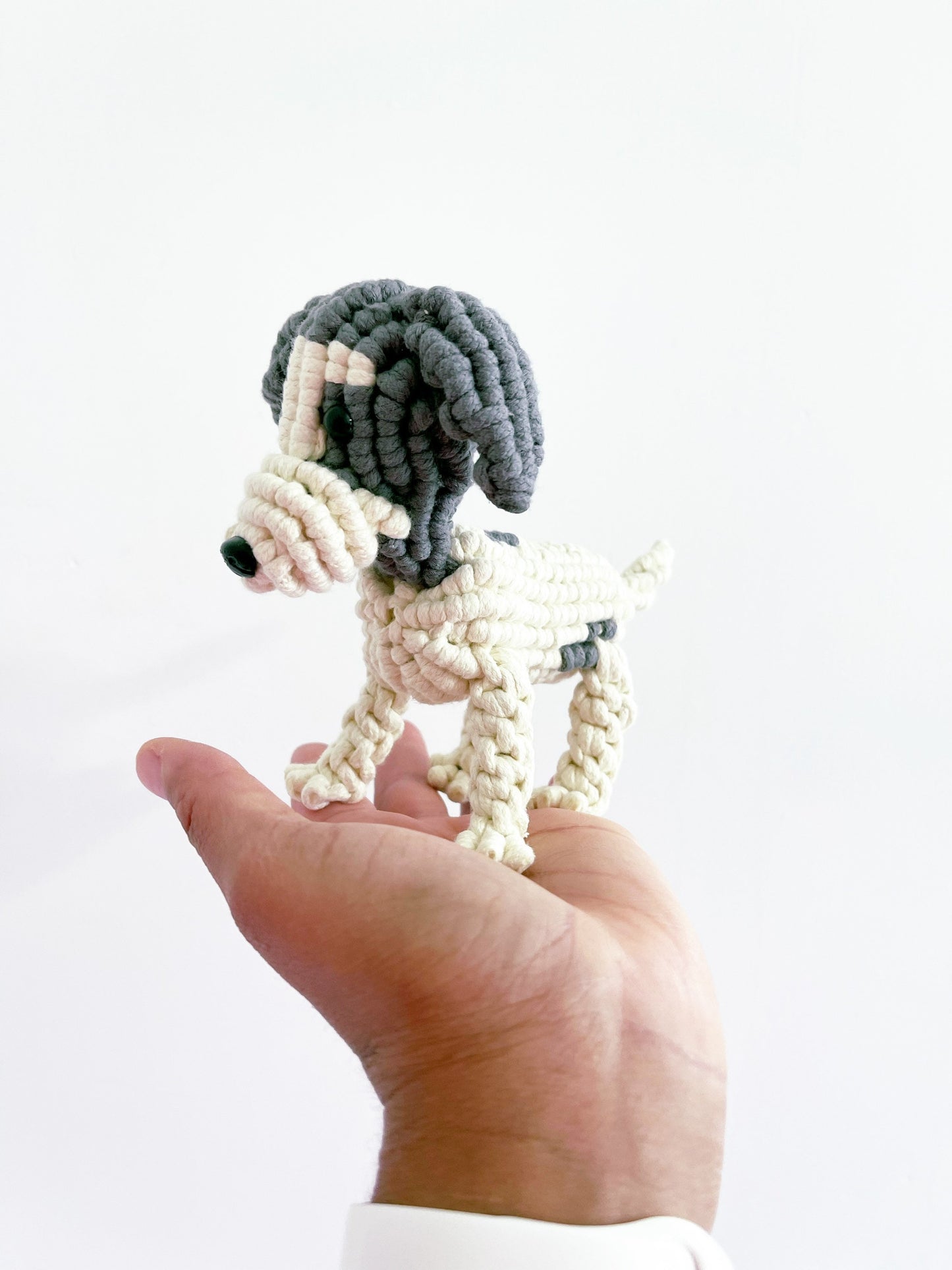 Macrame Dog/Dog 3D Sculptures/Fiber Sculpture/3D Dog/ Dog Art