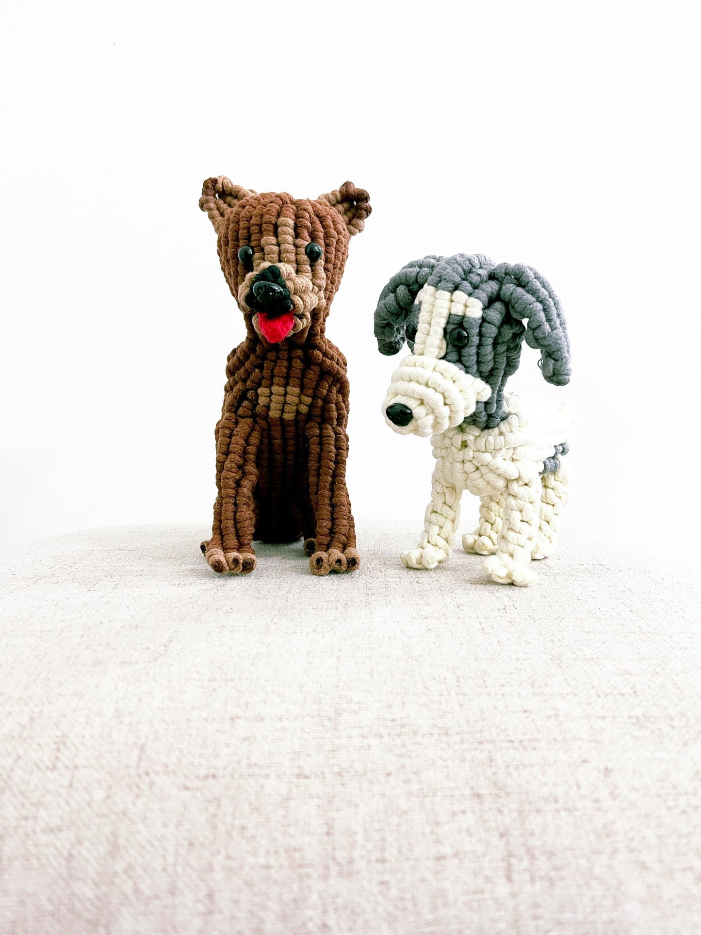 Macrame Dog/Dog 3D Sculptures/Fiber Sculpture/3D Dog/ Dog Art