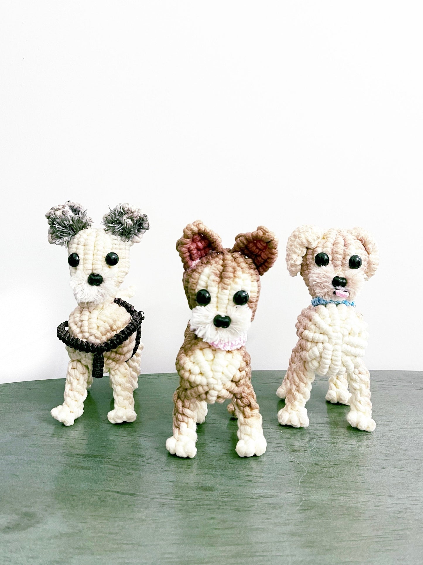 Macrame Dog/Dog 3D Sculptures/Fiber Sculpture/3D Dog/ Dog Art