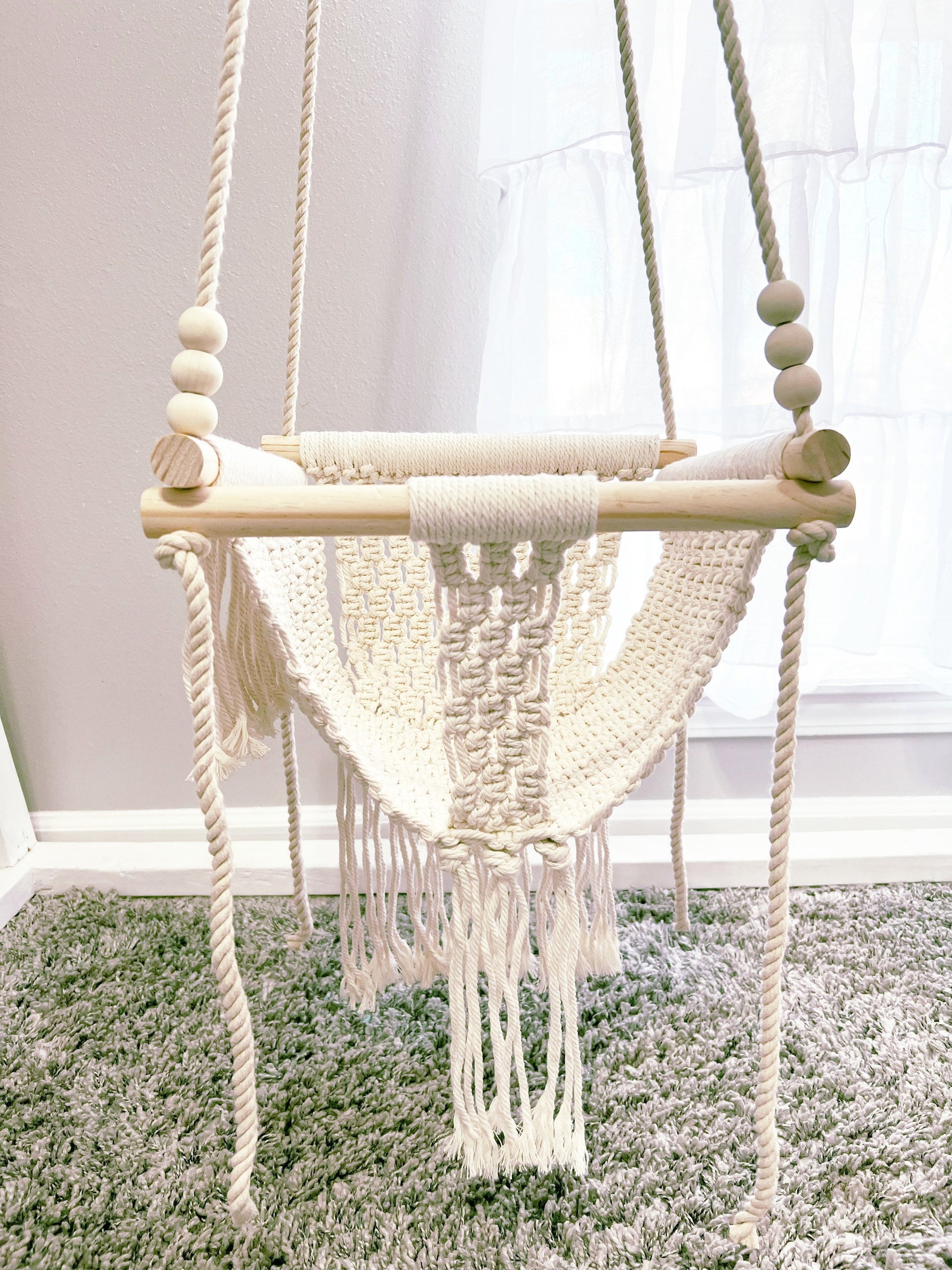 NO STAND AVAILABLE/ Macrame Baby Swing/Swing Only/ Stand is not included/