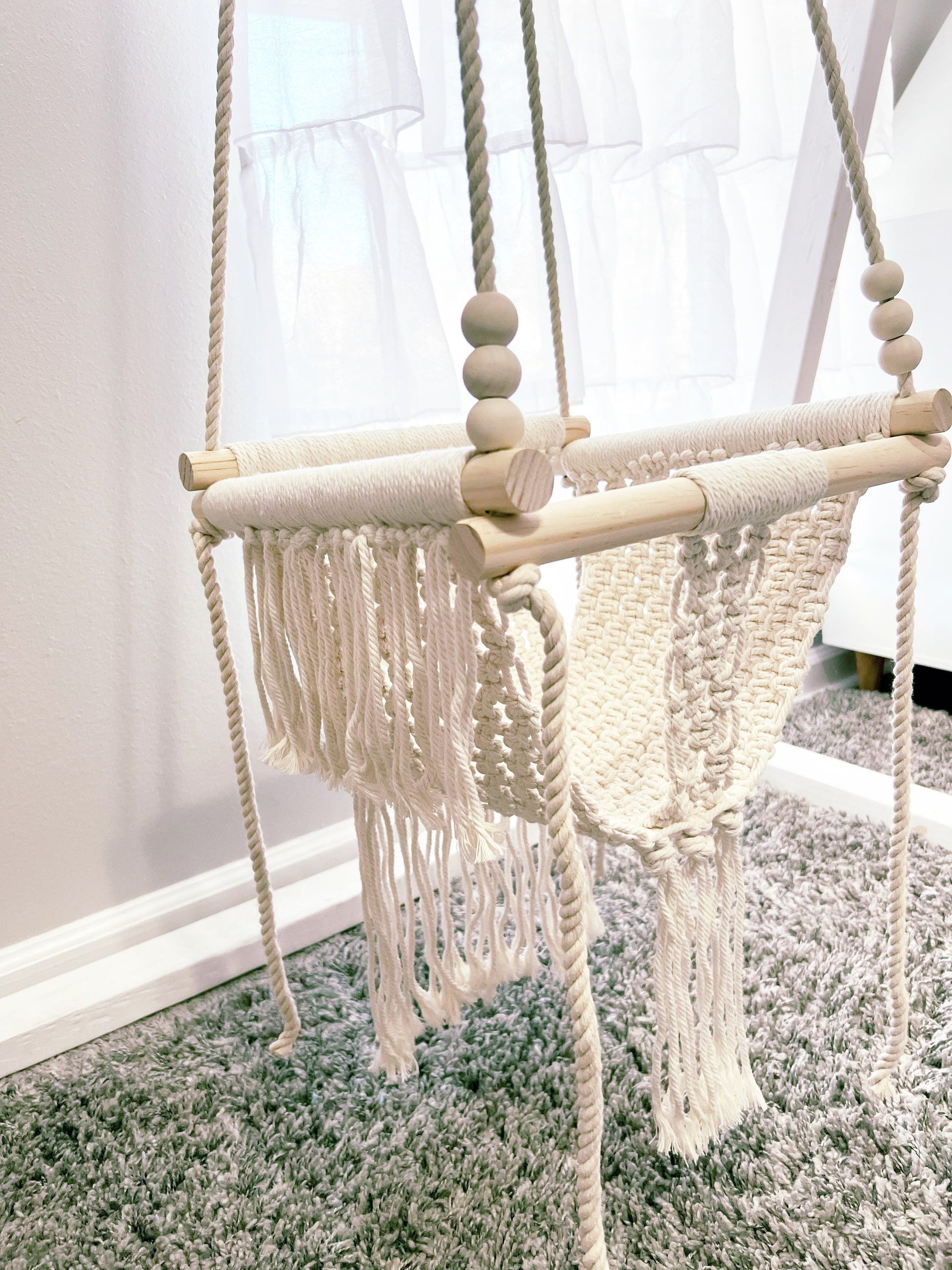 NO STAND AVAILABLE/ Macrame Baby Swing/Swing Only/ Stand is not included/