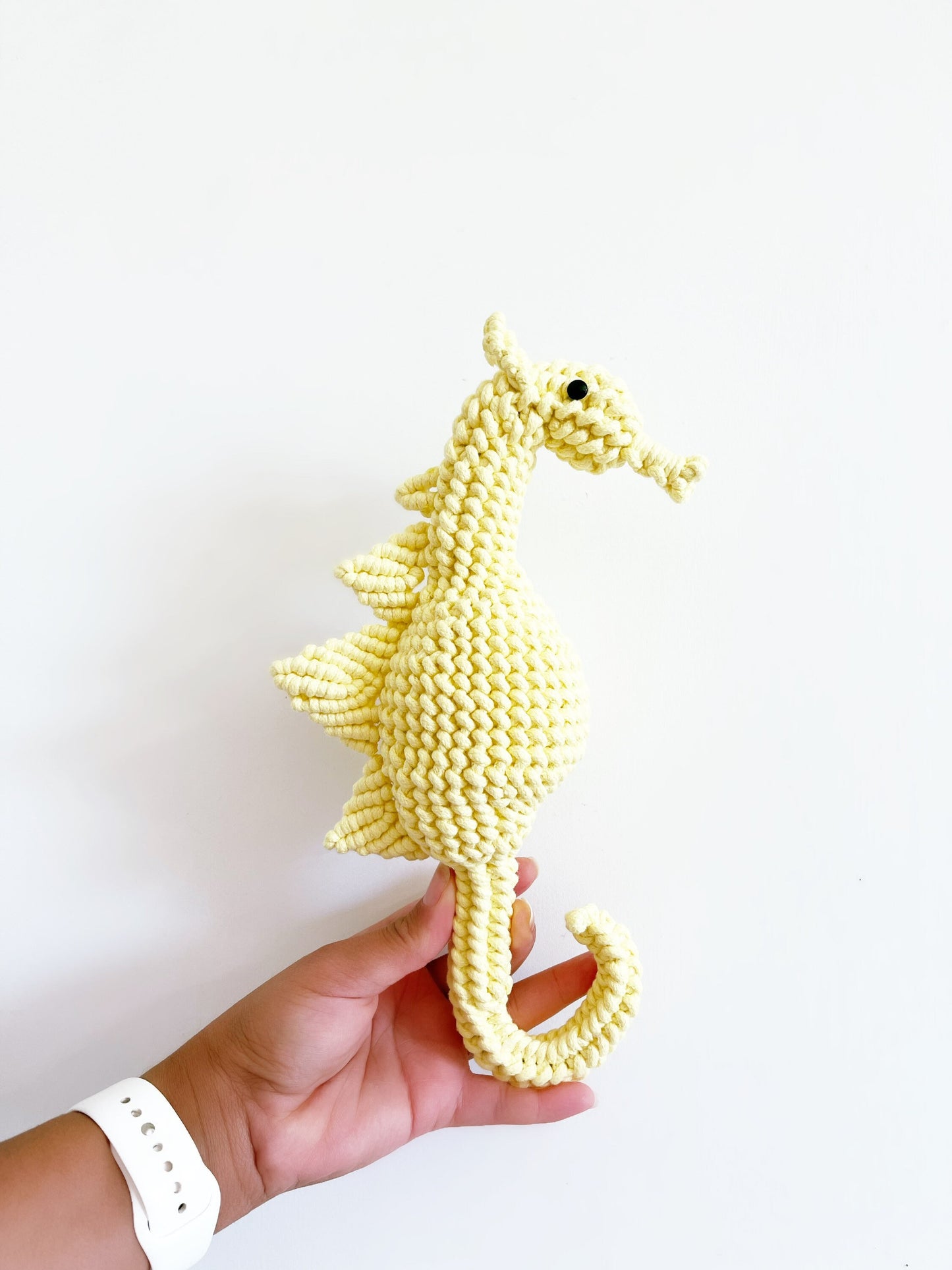 COMMISSION ONLY/ leafy sea dragon/ common seahorse //Macrame art/ macrame sea dragon