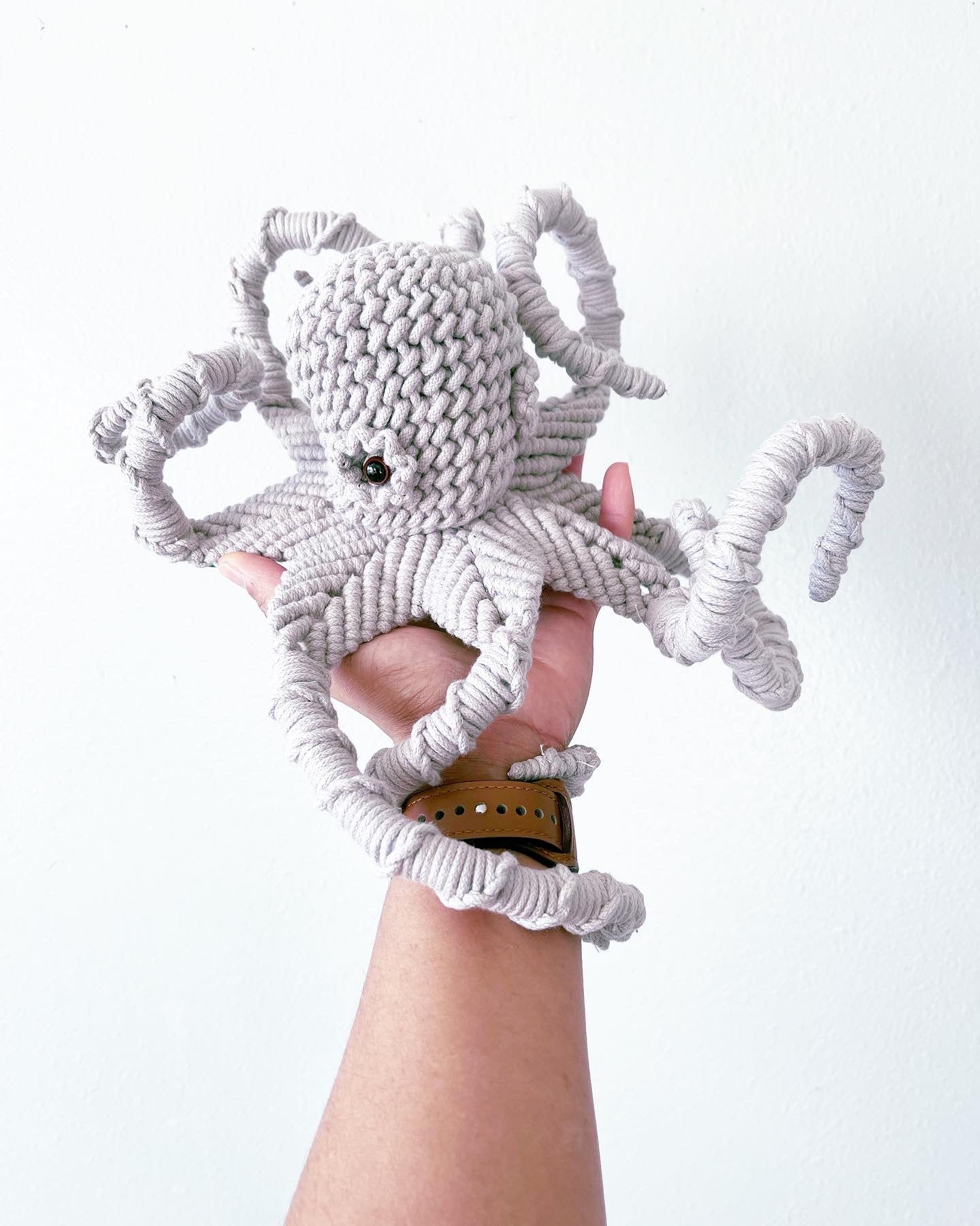 Commission only//Octopus Art/Large Octopus Cotton sculpture/ Fiber Sculpture octopus/Octopus wall art