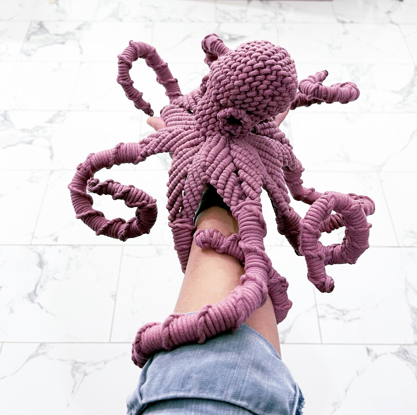 Commission only//Octopus Art/Large Octopus Cotton sculpture/ Fiber Sculpture octopus/Octopus wall art