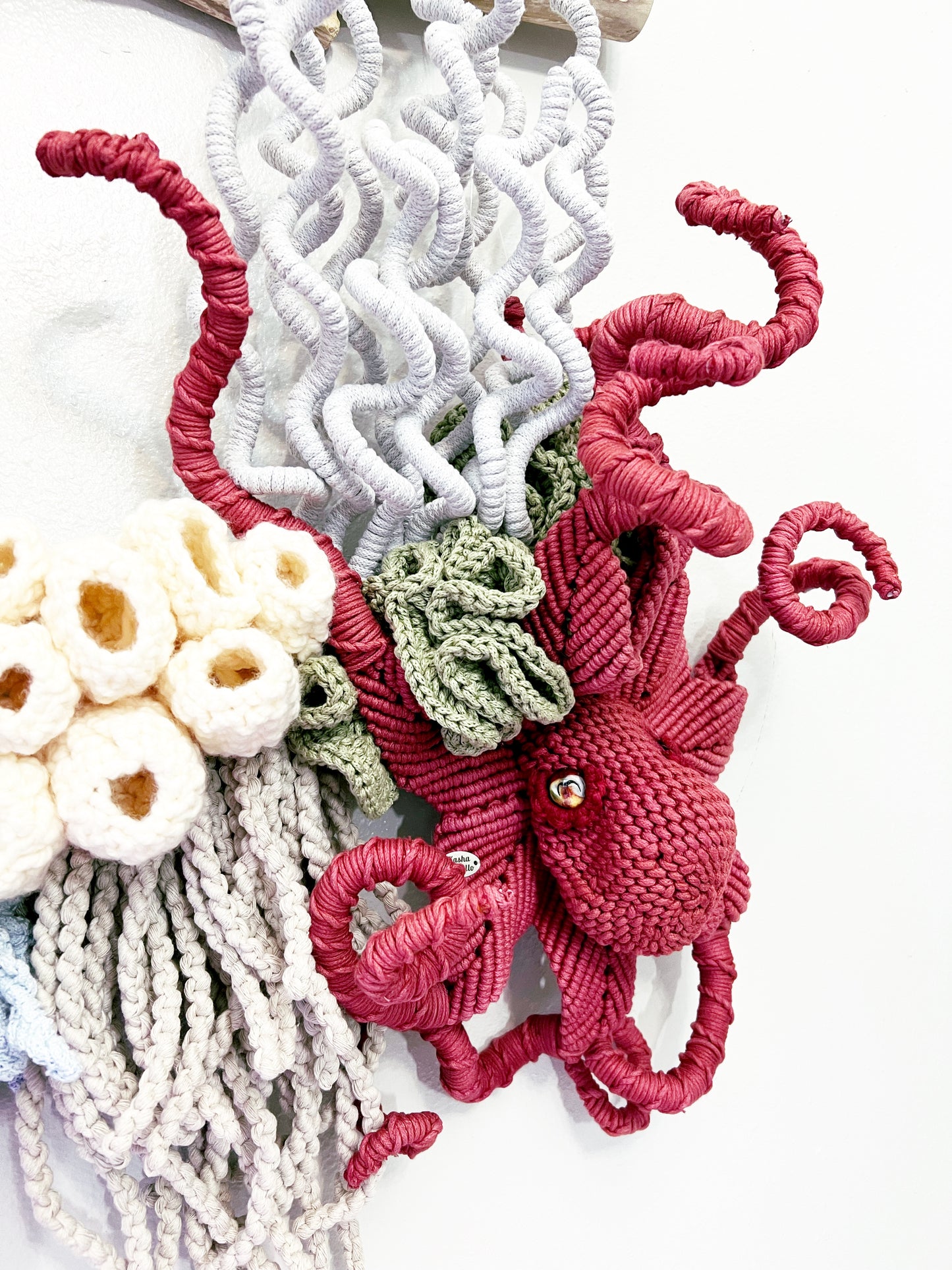 Commission only// Large Macrame Octopus and Moorish idol fish