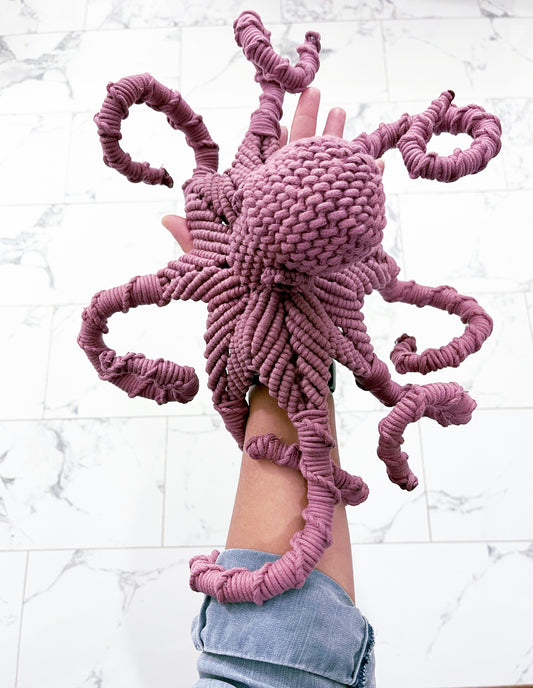 Commission only//Octopus Art/Large Octopus Cotton sculpture/ Fiber Sculpture octopus/Octopus wall art